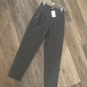 NWT Pinstripe Trousers Pants by Frnch Paris Sz XS